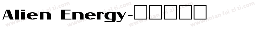 Alien Energy字体转换